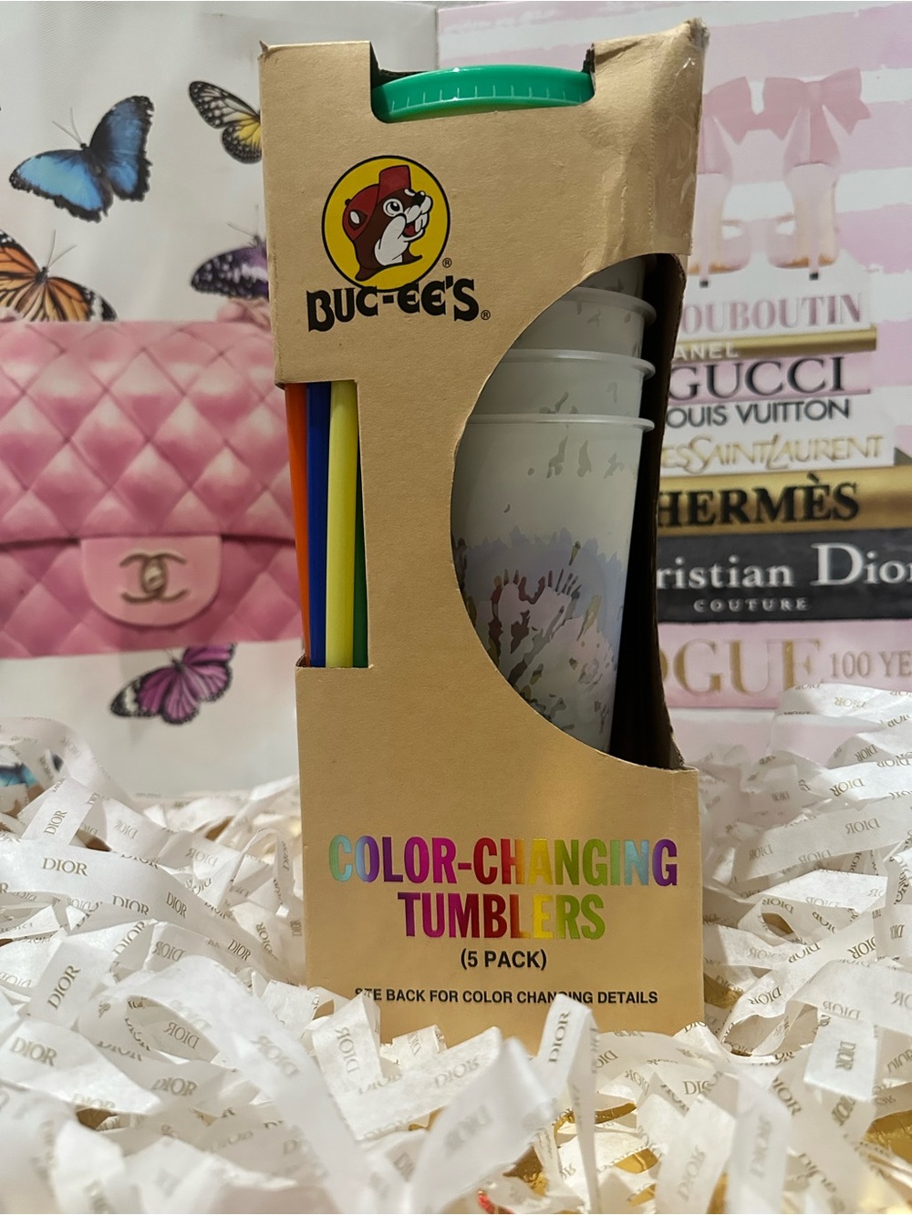 NWT BUC-EES Color-Changing Tumblers (5 PACK)